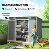 Outsunny Gerätehaus 2,54m², Wasserdicht Gartenhaus mit Produktbild-Vorschau 5
