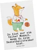 Mr. & Mrs. Panda Postkarte Basketballtrainer Herz - Weiß - Produktbild-Vorschau 1