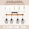 ZMH Lampada da soffitto in legno, lampada da corridoio Anteprima dell’immagine prodotto 5
