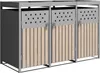Mülltonnenbox Müllbox Mülltonnenverkleidung 3 Türen Produktbild-Vorschau 7