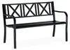 Relaxdays Gartenbank aus Metall, 2-Sitzer, robust, für Produktbild-Vorschau 10