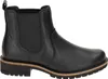 A black leather Chelsea boot is shown from the side against a white background. Podgląd zdjęcia produktu