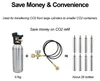 CO2-Transferschlauch 1,5 m, 3500 PSI Manometer, für Argon & Stickstoff Náhľad obrázku produktu