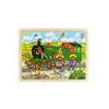 Bigjigs Toys Drevené vláčikové puzzle 24 dielikov Náhľad obrázku produktu 1