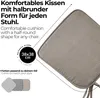 Sitzkissen Stuhlkissen Indoor & Outdoor 2er Set 38x38 cm - Produktbild-Vorschau 3
