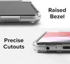 Close-up shots of a clear phone case highlighting its features. Produktbild-Vorschau