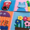Interaktives Filzbuch für Kleinkinder, Lernspiele mit Produktbild-Vorschau 3