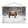 MuchoWow® Textilposter Schottischer Highlander - Baum - Produktbild-Vorschau 1