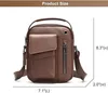 ASKSA Sac à bandoulière pour hommes Sac à bandoulière en Voir les images du produit 2