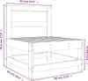 vidaXL Garten-Mittelsofa Massivholz Kiefer Produktbild-Vorschau 7
