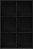 vidaXL Bücherregal Schwarz Eichen-Optik 66x30x98 cm Produktbild-Vorschau 5