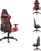 vidaXL Gaming-Stuhl Drehbar Rot PVC -  Gaming-Sessel Produktbild-Vorschau 1