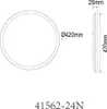 Globo Lighting plafoniera in plastica nichel opaco, LED Anteprima dell’immagine prodotto 3