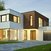 A modern house with an LED outdoor light fixture. Produktbild-Vorschau