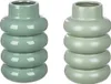 Gilde Vase, "Rim", Keramik, grün, VE 4, 2fach sortiert, H. Voir les images du produit 1