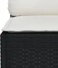 vidaXL Narożna sofa ogrodowa z poduszkami z czarnego Podgląd zdjęcia produktu 7