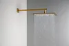 Sapho Duscharm quadratisch niedrig, 380mm, Gold matt Produktbild-Vorschau 2