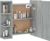 vidaXL Spiegelschrank mit LED Grau Sonoma 70x16,5x60 cm Produktbild-Vorschau 5