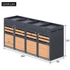Flieks Mülltonnenbox für 4 Tonnen 240L, Produktbild-Vorschau 4