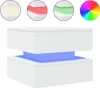 Couchtisch mit LED-Leuchten Weiß 50x50x40 cm Produktbild-Vorschau 1