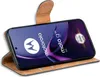 A flip case for a Motorola Moto G84 5G phone is shown open, with the phone inside. Náhľad obrázku produktu