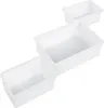 BELIANI Regál s 9 úložnými boxy šedý bílý MDF plastové boxy Náhled obrázku produktu 9