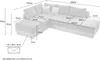 Federkern Ecksofa Doppelbett Dauerschläfer Bettkasten Couch Produktbild-Vorschau 7