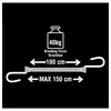 MASTER LOCK 3022EURDAT, 1 m, Černá, Žlutá, 2 kusů Náhled obrázku produktu 11