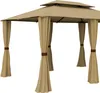 paramondo Comfort Gartenpavillon, 4 x 3 m, beige + Wände – Produktbild-Vorschau 2