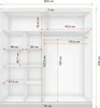 Schwebetürenschrank Kleiderschrank Schrank 204cm Produktbild-Vorschau 6
