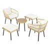 Flieks Rattan Gartenlounge-Set Gartenmöbelset 2-4 Personen, Produktbild-Vorschau 5