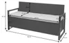 Poly-Rattan 3er Sitzbank MCW-F39, Gartenbank Truhenbank, Produktbild-Vorschau 6