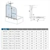 Duschspa 100x140cm 2-teilig Faltwand Badewannenaufsatz mit Produktbild-Vorschau 5