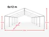 Hochwertiges Partyzelt 6x12 m Pavillon Zelt ca. PE Plane Produktbild-Vorschau 6
