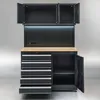 Werkbank mit Oberschränken und Lochwand - 120 cm Produktbild-Vorschau 4