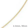 2,3mm Kette Collier Rundankerkette aus 585 Gold Gelbgold, Produktbild-Vorschau 2