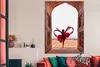 MuchoWow® Poster Taj Mahal - Tanzen - Frau - Rot 120x180 cm Produktbild-Vorschau 3