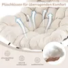 Nadrozměrné houpací křeslo, křeslo papasan ve tvaru vajíčka Náhled obrázku produktu 3
