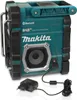 A teal and black Makita radio with a charger plugged in. Anteprima dell’immagine prodotto