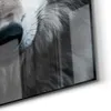 DEQORI Glasbild Echtglas 40x60 cm 'Eiskalter Blick' Produktbild-Vorschau 5