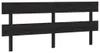 vidaXL Kopfteil Schwarz 204x3x81 cm Massivholz Kiefer Produktbild-Vorschau 1