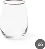 Excelsa Set di 6 bicchieri d'acqua in vetro platino 47 cl Anteprima dell’immagine prodotto 1