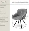 tectake® Drehbarer Armlehnstuhl Snug gepolstert, in Produktbild-Vorschau 5