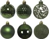 Weihnachtskugeln Kunststoff Ornamente 6cm 37er Set - Produktbild-Vorschau 1