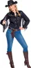 Westernhemd Cowgirl schwarz, Groesse:38 Produktbild-Vorschau 3