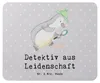 Mr. & Mrs. Panda Mousepad Detektiv Leidenschaft - Grau Produktbild-Vorschau 1