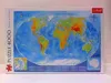 Trefl Grande mappa fisica del mondo Anteprima dell’immagine prodotto 6