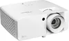 A white Optoma projector is shown from a diagonal front-left perspective against a white background. Anteprima dell’immagine prodotto
