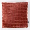 Kissen 3D Kuschelrelief Struktur marsala rot 45x45cm Produktbild-Vorschau 1