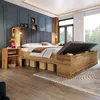 Manželská postel 160 x 200 cm, dřevěná postel z dubového Náhled obrázku produktu 7